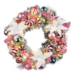 Load image into Gallery viewer, Clovi Brad Schmidt Hard Candy Holiday Wreath, Christmas, 26”, LED Lights
