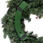 Load image into Gallery viewer, Clovi Brad Schmidt Winter Holly &amp; Berries Christmas Wreath, 26”, LED Lights
