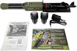 Load image into Gallery viewer, Rotoshovel Backwoods (w/spare battery) - Powered Handheld Shovel with Auger for Camping, Hunting &amp; RV - 12 Volt Batteries (2) &amp; Charger Included
