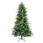 Load image into Gallery viewer, Clovi 7.5FT 82 Wonders of Christmas Prelit Fraser Fir Tree, 550 Lights
