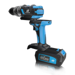 Load image into Gallery viewer, POWER8 Create - 20V Cordless Power Tool Combo Kit: Drill/Driver, Circular Saw, Work Light &amp; Armored Case with Benchtop Functions (battery and charger dock included)
