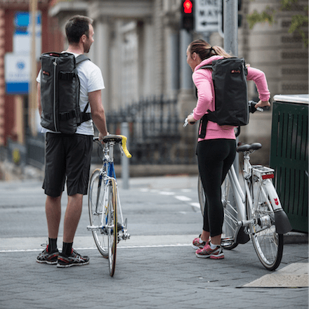 Henty 15L Double-Strap Tube Backpack, Grey