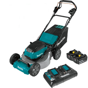Makita 21" Self-Propelled Commercial Lawn Mower Kit with 4 Batteries (5.0Ah)